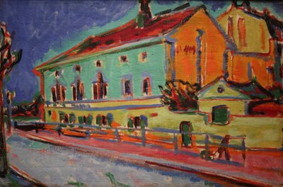 Houses in Dresden by Ernst Ludwig Kirchner